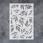 GSS Designs Leaf Wall Stencils for Painting Repeatable Pattern for Wallpaper by GGSSDesigns
