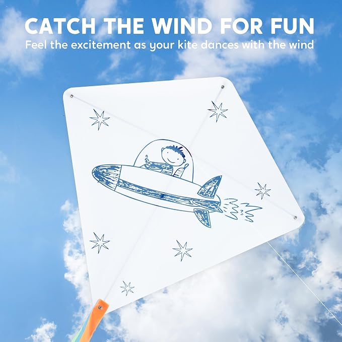 SYNCFUN 3 Packs DIY Kites for Kids - Image 3