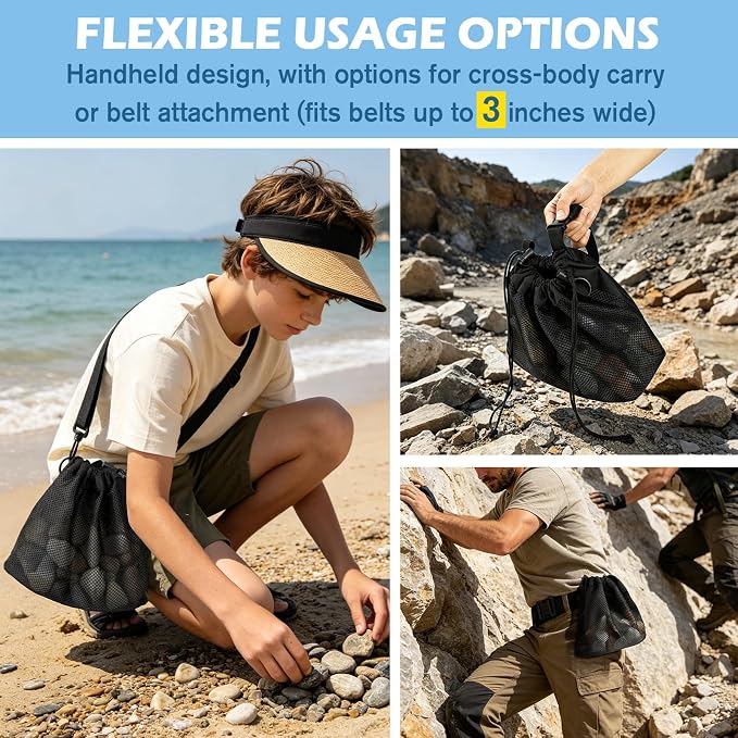 Outdoor Rock Collecting Bag，Foldable Shelling Bag - Image 6