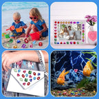 MARFOREVER 150 Pcs Toy Gems Pirate Treasure Jewels Colorful Acrylic Rhinestones - Image 6