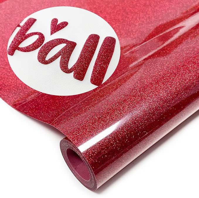 Glitter Puff Heat Transfer Vinyl, 12in X 5ft Iron on Vinyl | 3D Puff, Wash No by YIWLOER