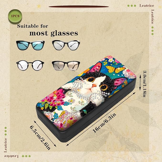 Leatrice Cat Diamond Art Kits for Adults Small Diamond Painting Kit Eyeglasses - Image 2