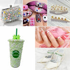 ASTARON 50g Mix Flatback Rhinestones Half Pearls - Image 7