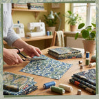 25 Pcs William Morris Cotton Fabric Squares, 10 x 10 Inch, Floral | Precut - Image 6
