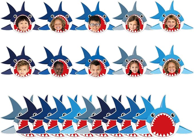gisgfim 80Pcs Summer Cutouts Shark Decorations Under The Sea Bulletin Board by gisgfim