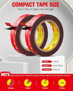 Double Sided Tape Heavy Duty, Waterproof Strong Mounting Adhesive Tape - Image 6