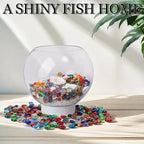 100PCS Mini Glass Gems, Mixed Colour Mancala Stones Flat Bottom Marble Beads - Image 5