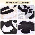 HTVSTD Black White Puff HTV Heat Transfer Vinyl 6pcs 12×10in | Puff Iron on - Image 4