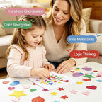 BEISHIDA 1040 PCS Glitter Foam Stickers, Heart Stars Shapes Self-Adhesive - Image 4