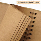 Scrapbook 12x12 Inch DIY Scrapbook Album Hardcover Kraft Paper 100 pages/50 - Image 8
