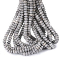 ICAI Beads 5x8mm Natural Map Stone Beads Rondelle Spacer Loose Beads by CAI+YI+MING