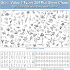 Modacraft 254 Pcs Silver Charms - Image 2