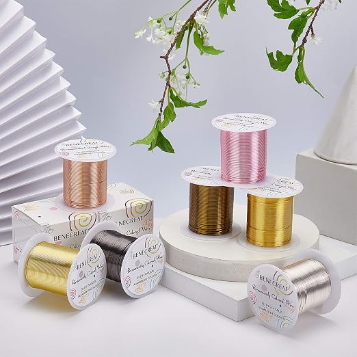 BENECREAT 20 Gauge 32 Yards Jewelry Beading Wire Tarnish Resistant Copper Wire - Image 6