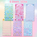 Gem Stickers for Kids Shiny Self Adhesive Stick On Rhinestones Jewel Diamond - Image 3