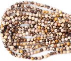 60PCS 6mm Natural Australian Zebra Gemstone Round Loose Beads Crystal Energy - Image 3