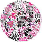 Cheerleading Motivational Quote Stickers Pack 50Pcs Vinyl Waterproof Sticker Set by rabowa