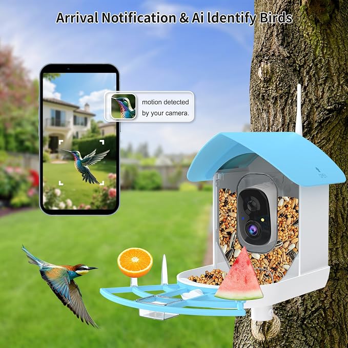 Bird Feeder with Camera, Smart AI Bird Breed Recognition, Birds Motion - Image 2