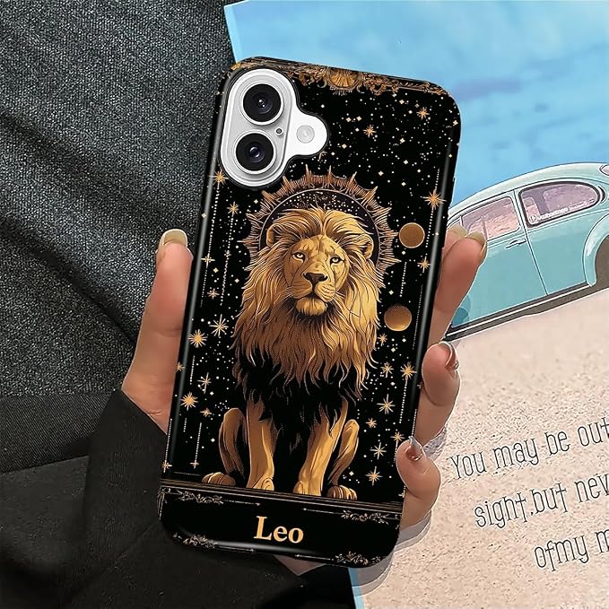 ZHEGAILIAN Case for iPhone 16, Galaxy Lion Gold Durable Shockproof Silicone + - Image 6