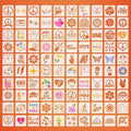 Fainne 100 Pcs 2 Inch Stencils Small Stencils by Fainne