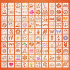 Fainne 100 Pcs 2 Inch Stencils Small Stencils by Fainne