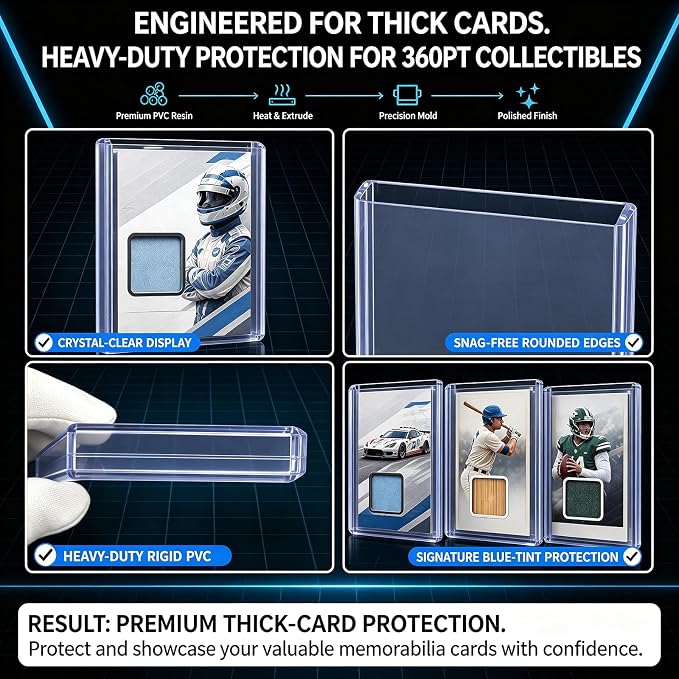 DEDC 50 Top Loader Thick Card Load Holder Storage - Image 8