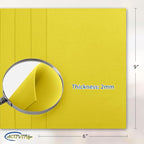 Yellow EVA Foam Sheets, 6 x 9 Inch, 2mm Thick – Foam Paper - Image 2