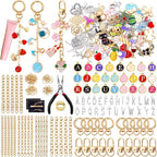 Wurosi 325Pcs Charms Lip Gloss Keychain Making Kit, Including 20 Keychain Clips by Unknown