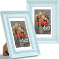 Vittanly 4x6 Picture Frames Set of 2, Ornate Vintage Photo Frame by Vittanly