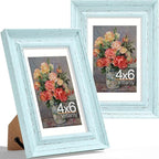 Vittanly 4x6 Picture Frames Set of 2, Ornate Vintage Photo Frame by Vittanly