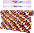Tintnut Maryland Flag Permanent Vinyl Roll 12in x 5ft Adhesive Vinyl Roll | by Tintnut