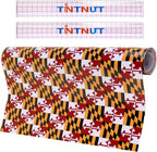 Tintnut Maryland Flag Permanent Vinyl Roll 12in x 5ft Adhesive Vinyl Roll | by Tintnut