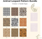 HTVRONT Leopard Permanent Vinyl 10 Pack Compatible - Image 2