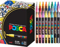 posca Paint Markers, 3M Fine Point Acrylic Paint Pens by Unknown