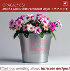 ORACAL 651 Matte Soft Pink Vinyl Durable Roll Easy to Weed Permanent Adhesive - Image 3