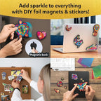 Skillmatics Foil Fun – Pretty Patterns, 18 DIY Magnets, Mess-Free Art | - Image 2