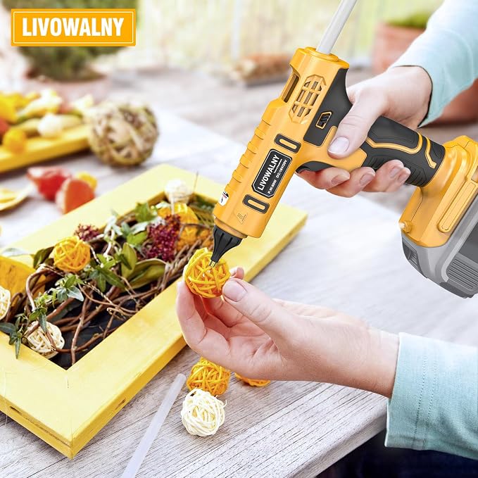 LIVOWALNY Cordless Hot Glue Gun Compatible - Image 6