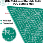 A5 Cutting Mat, 8in x 6in Small Self Healing Sewing Mat Rotary Cutting Mat - Image 4