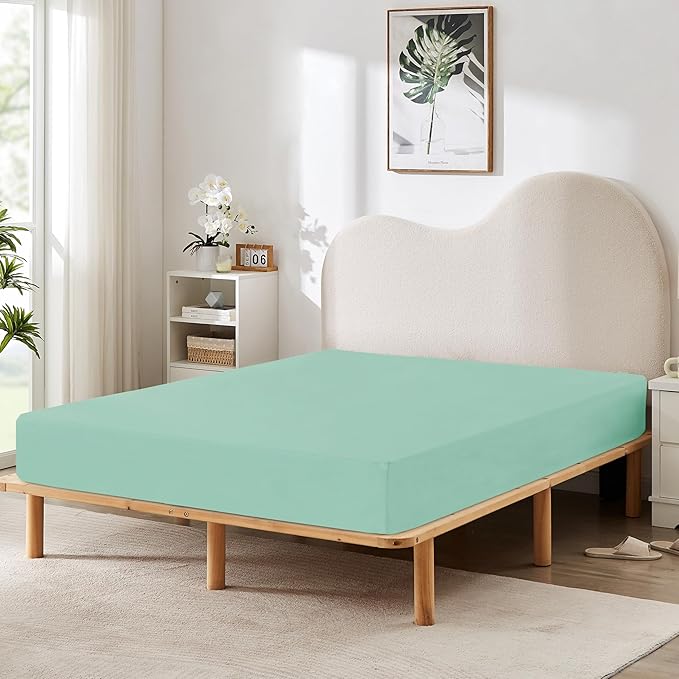 HBHLFZ Twin XL Fitted Sheet Only, Soft Breathable Bottom Sheet by HBHLFZLuxuryHomeLife