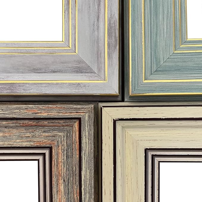 LUCKYLIFE 11x14 Picture Frame Set of 4, Display 9x12 Pictures - Image 3