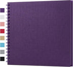 potricher 10 x 10 Inch DIY Scrapbook Album 40 Pages Hardcover Kraft Paper Scrap by potricher