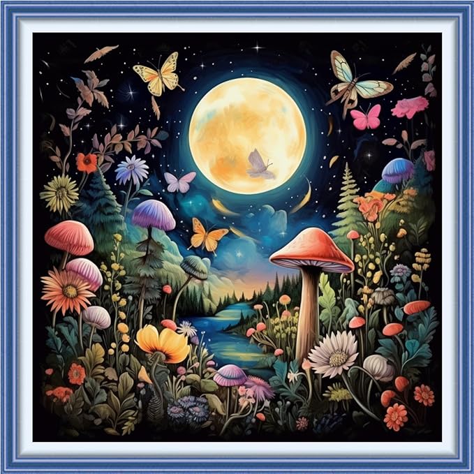 Joyhoor Cross Stitch Kits for Beginners Stamped Cross-Stitch Supplies by JoyhoorCrossStitchKits