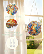 Acrylic Puzzle Suncatcher, Double Hummingbird Sun Catcher - Image 7