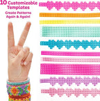 Just My Style Fashion Punch Style & Stitch Loom, Friendship Bracelet Kit - Image 5