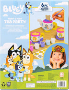 Bluey Paint & Play Tea Party, 6-Piece Wooden Tea Set, Customize - Image 7
