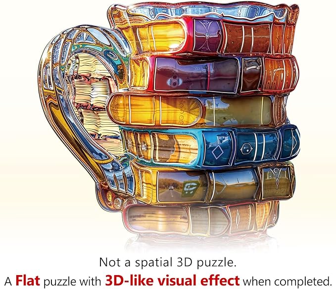Book Glass Cup Puzzles Adults Gifts - Image 9