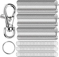 LEOBRO 240PCS Lobster Claw Clasps and Key Rings, Keychain Making Kit, by LEOBRO