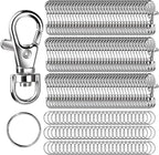 LEOBRO 240PCS Lobster Claw Clasps and Key Rings, Keychain Making Kit, by LEOBRO