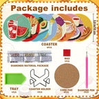 8-Pack Diamond Art Coaster Kit - Image 6