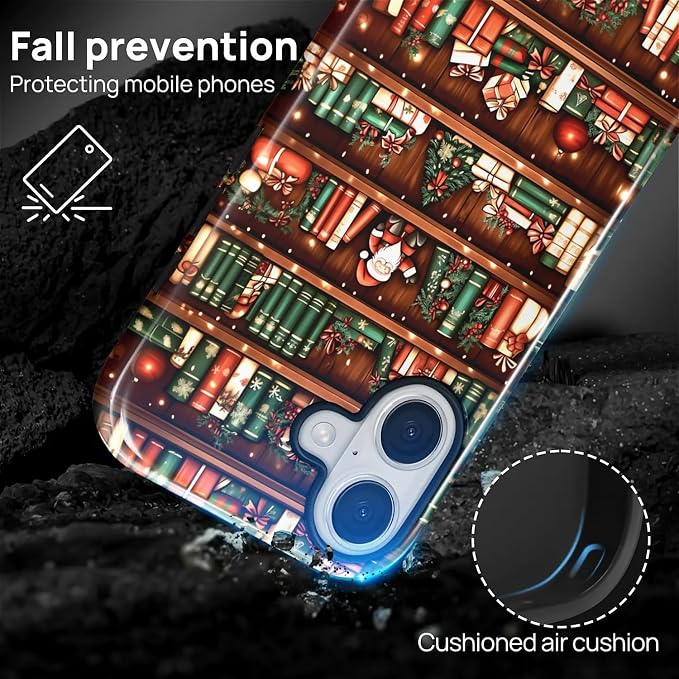 Case for iPhone 17, Scratch Resistant Hybrid Double Layer Hard Shell，Christmas - Image 3