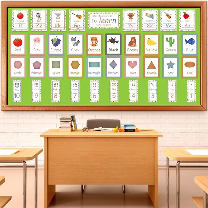 Qyeahkj 17.7in x 20ft Bulletin Board Paper Roll Bulletin Board Background Paper - Image 3